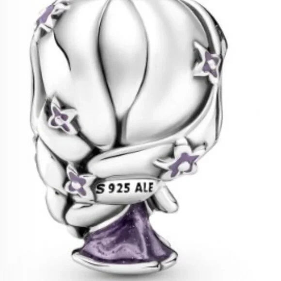 New Pandora Tangled Rapunzel Disney Enamel Charm Bead - Picture 2 of 3